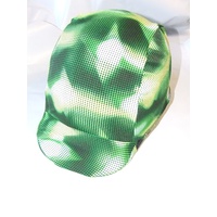 Ecotak Lycra Helmet Cover - Green retro 