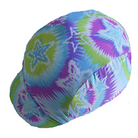 Ecotak Lycra Helmet Cover - Tye dye stars