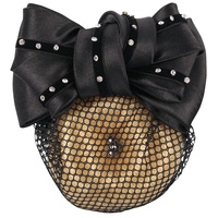 Harry's Horse Strass Hair Clip with Net - Black