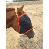 Ecotak fly mask/veil - orange