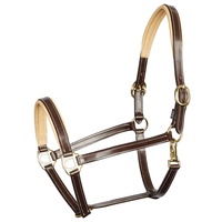 Harry’s Horse Elegance Leather Head collar/stall, halter - brown