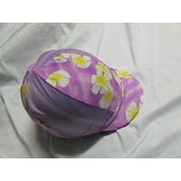 Ecotak Lycra Helmet Cover - lilac flowers