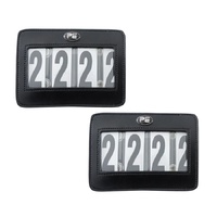 Premier Equine PEI 4 digit Black Leather Bridle Number Holder