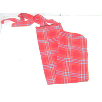 Ecotak Lycra Rugless Tail Bag - Red check shetland