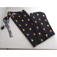 Ecotak Lycra Rugless Tail Bag - Black Pineapples -shetland