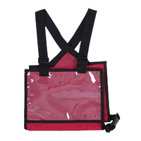 QHP cross country number bib/holder - red