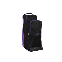 QHP combination boot & helmet bag - black/purple