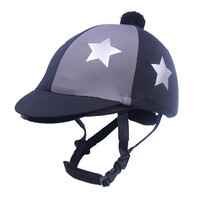 QHP Vegas Helmet Cover - Elegant black & grey