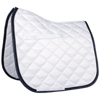 Harry's Horse Pure Saddle Pad - Full All purpose White & navy