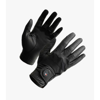 Premier Equine Ladies Mizar Leather Riding Gloves-Black