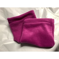 Wool stirrup covers - pink