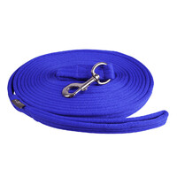 QHP Lunge Line Rein in Bag - Cobalt blue