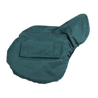 Qhp water-repellant saddle cover x bottle green