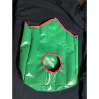 Ecotak PVC Hay Bag - emerald green & hot pink