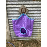 Ecotak PVC Hay Bag - purple and aqua 