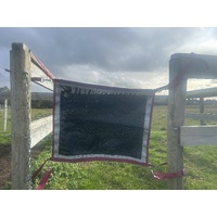 Ecotak yard/stable/gate/stall guard - black, silver & burgundy 