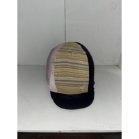 Ecotak Lycra Helmet Cover - Black & Pink Stripe