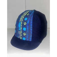 Ecotak Lycra Helmet Cover -  Pale Blue Aztec