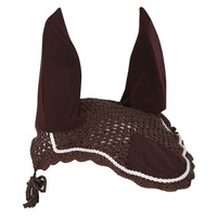 Harry's Horse Crochet Bonnet Ear Net - Brown