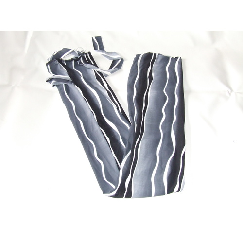 Ecotak Lycra Rugless Tail Bag - Black grey stripe [Size: shetland]