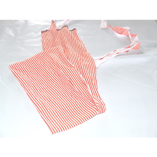 Ecotak Lycra Rugless Tie in Tail Bag - Orange Stripe SHETLAND