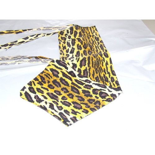 Ecotak Lycra Rugless Tie in Tail Bag - Leopard Print [size: Large Pony]