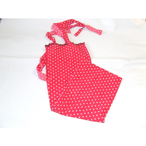 Ecotak Lycra Rugless tie in Tail Bags - Red polka Dot [size: Pony ]