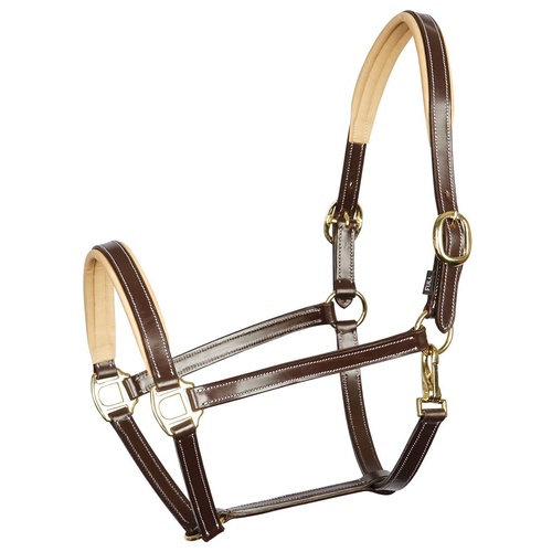 Harry’s Horse Elegance Leather Head collar/stall, halter - brown