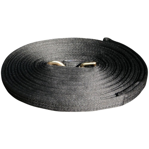 Harry's Horse Soft 8m Lunge Rein - Black