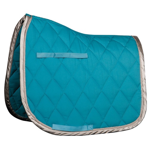 Harry's Horse Next Cob Size all purpose Saddle Pad - Turquoise/Silver