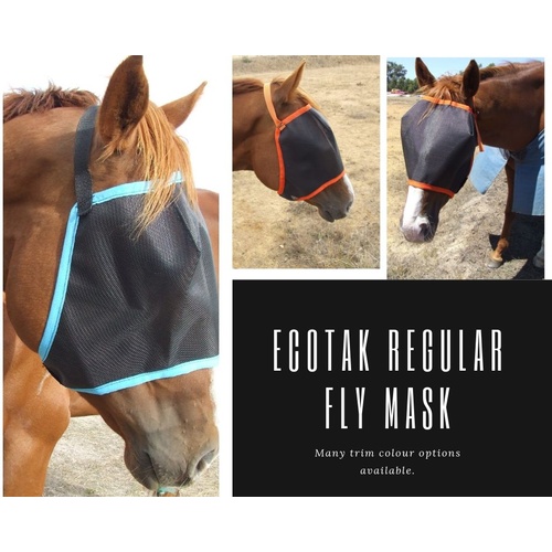 Ecotak Black Fly Mask/Veil [colour: Emerald Green]