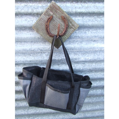 Ecotak PVC Shade Mesh Grooming Bag - Black & Grey