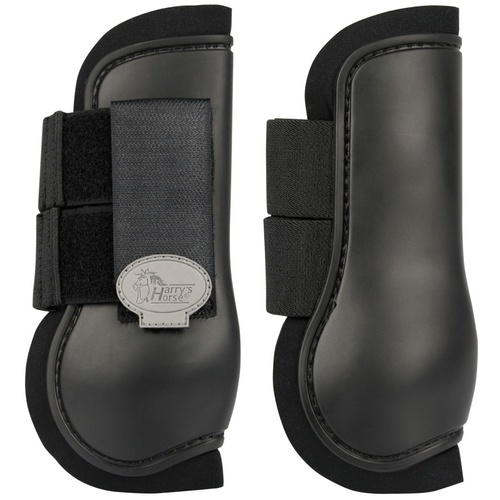 Harry's Horse Open front Tendon Boots - black pony size