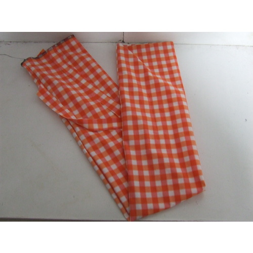Ecotak Lycra Rugless Tail Bag - orange check mini