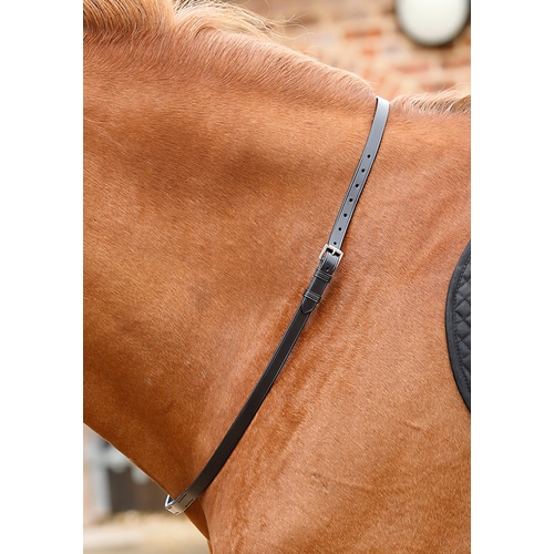 Premier Equine Altino Leather Neck Strap - Black