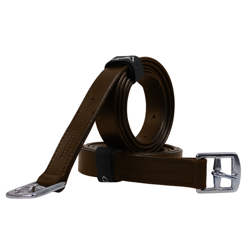 QHP stirrup leathers dark brown 150cm