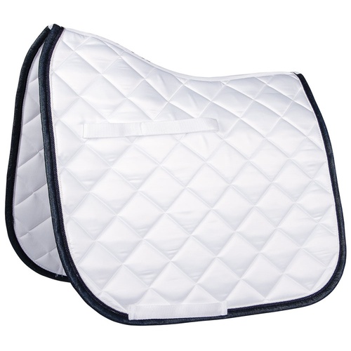 Harry's Horse Pure Saddle Pad - Full All purpose White & navy