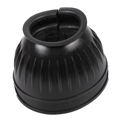 QHP Black Rubber Bell Boot medium