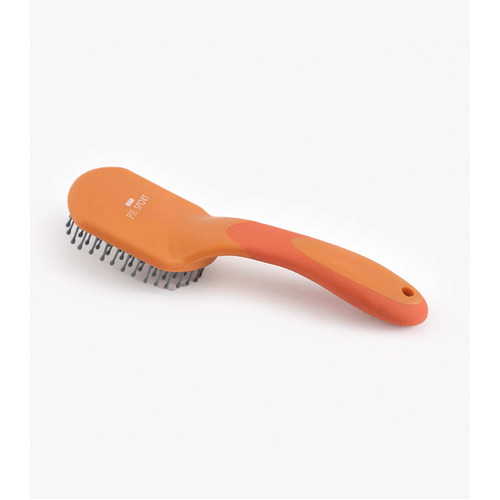 Premier Equine Soft Touch Mane & Tail Brush - orange & amber