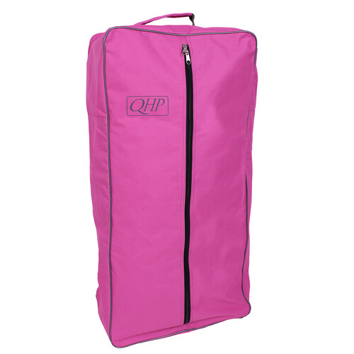 QHP Bridle Bag- Pink/grey