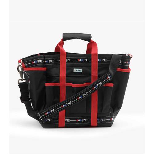 Premier Equine Grooming Bag - black and red