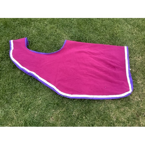 Ecotak wool quarter sheet/ exercise rug pink/white/purple