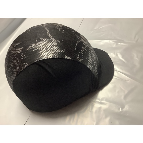 Ecotak Lycra Helmet Cover - silver snake skin