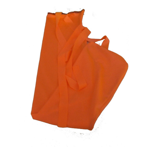 Orange rugless lycra tail bag XL size