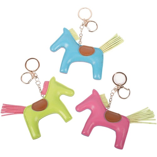 Harry's Horse Leather Horse Key Ring - Green