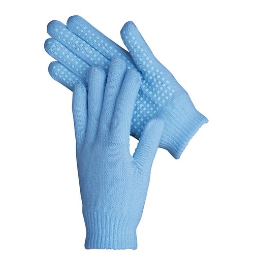 Harry's Horse Knitted Magic Gloves Light Blue Large
