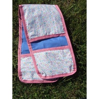 Ecotak Saddle Saver - Protect your saddle - Blue with pink & polka dots
