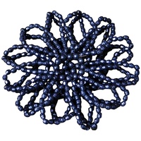 Harry's Horse Pearl Hair Net Bun Cover - Navy