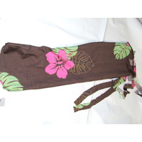 Ecotak Lycra Rugless Tie in Tail Bag - Brown Flower