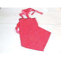 Ecotak Lycra Rugless tie in Tail Bags - Red polka Dot